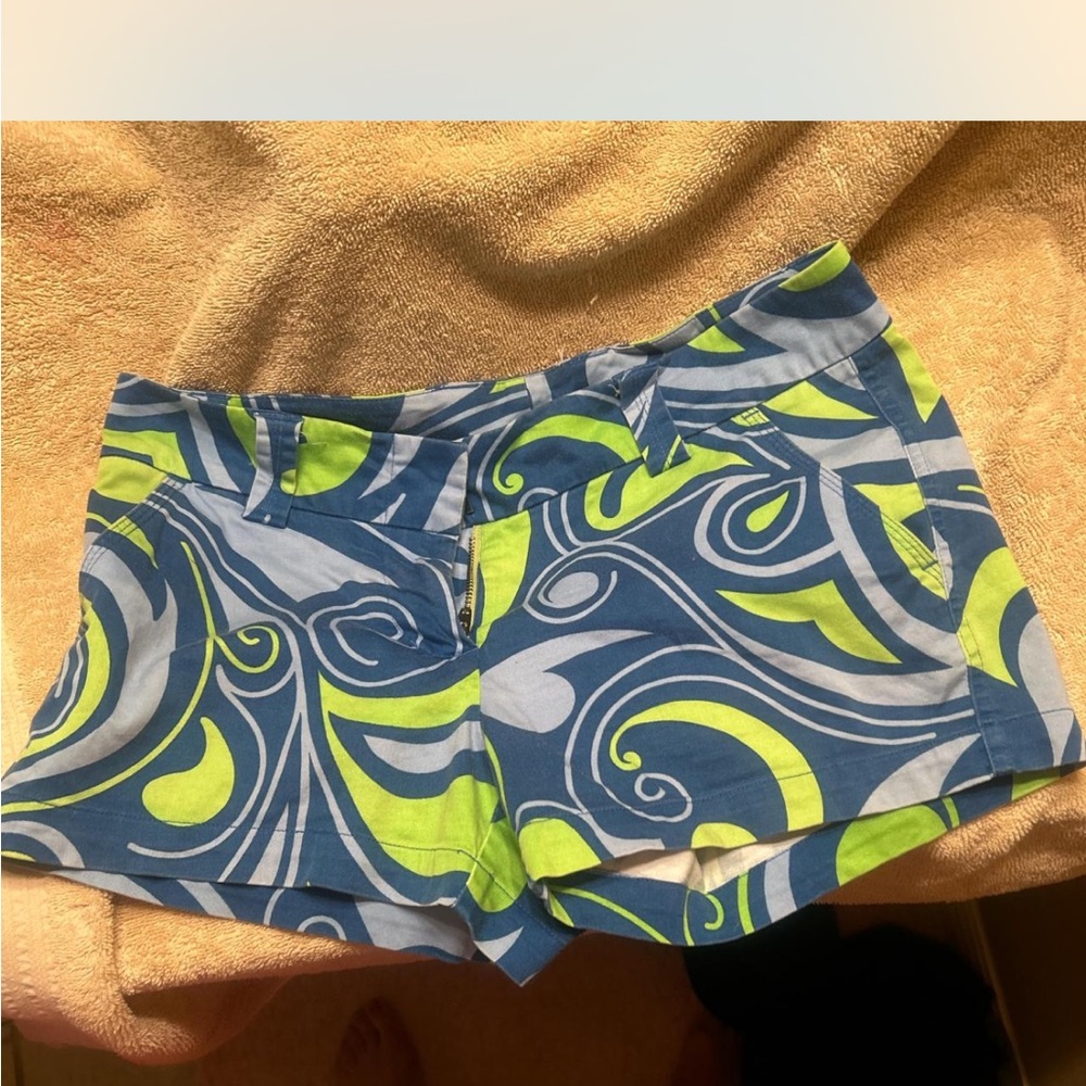 Loudmouth Blue and Green Patterned golf Women's Shorts